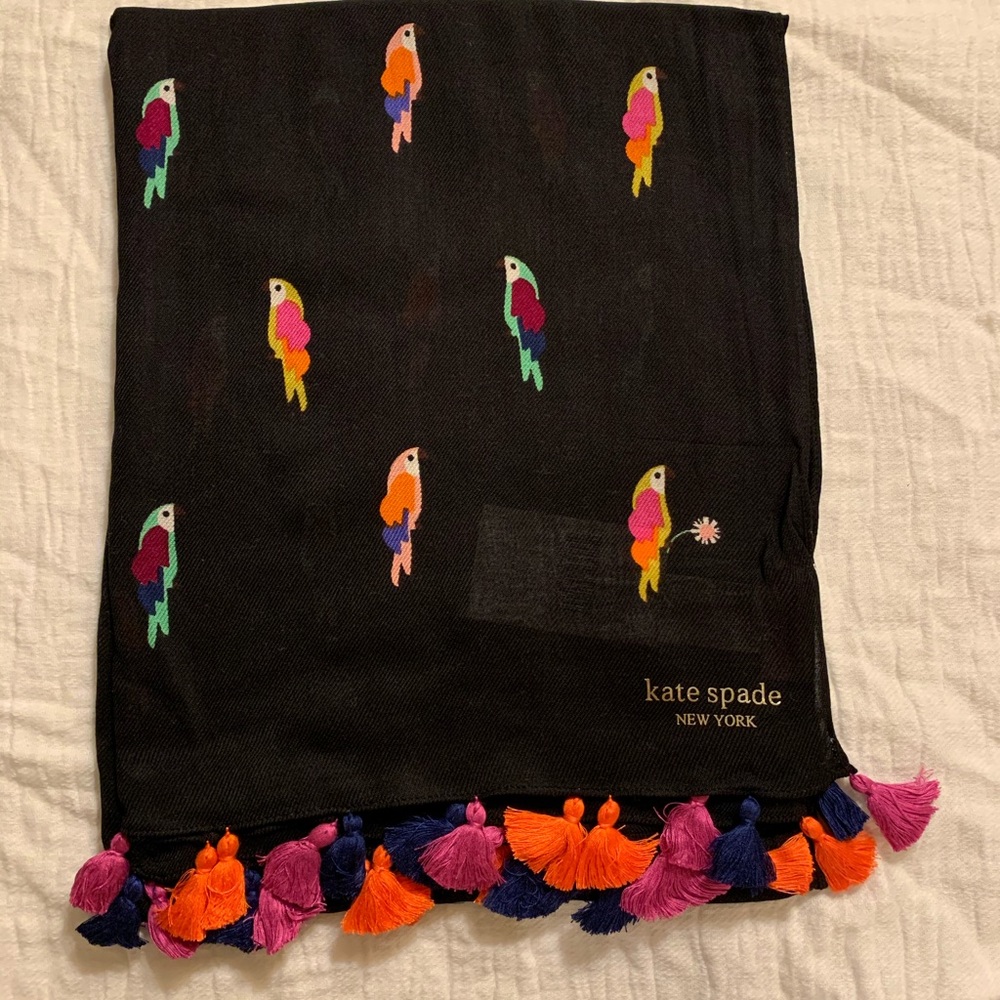 NWT Kate Spade Flock party oblong Scarf